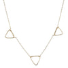 Triple Triangles Necklace