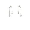 Asymmetrical pearl earrings