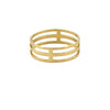 Cage Ring gold plate