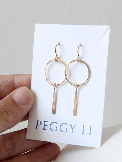 Double Charm Earrings by Peggy Li Creations