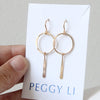 Double Charm Earrings by Peggy Li Creations