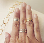 Wide band rings by Peggy Li Creations