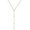 Stick pearl lariat necklace