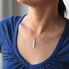 Eagle Feather Necklace, sterling silver