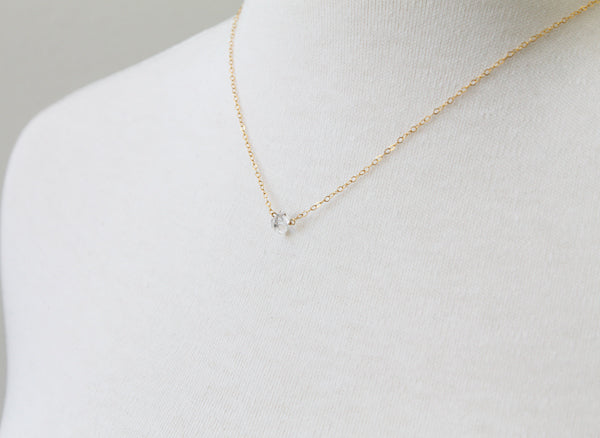 Herkimer solitaire necklace