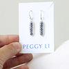 Iolite Frame Earrings by Peggy Li Creations