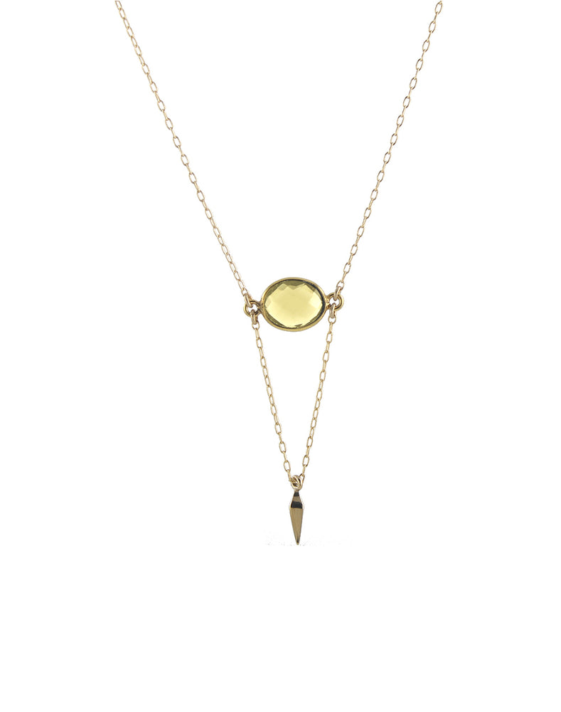 Citrine Point Necklace