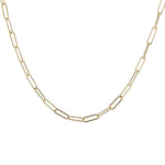 Mixed Chain Rectangle Link Necklace