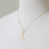 My Moon and Stars Necklace silver and gold