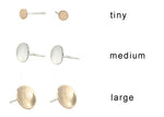 Nailhead Stud Earring sizes