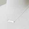 Nameplate Name Necklace in sterling silver