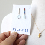 Rainbow Bar Earrings by Peggy Li