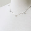 Rutilated Quartz Collar Necklace, silver