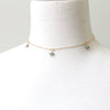 Tiny Gemstone Circlet Necklace, sapphire choker