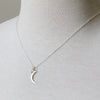 Small Moon Necklace silver