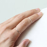Thin Silver Ring by Peggy Li Creations