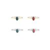 Small Oval Tourmaline Rings