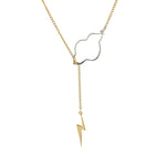 Weather the Storm Necklace - Gold Bolt