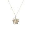 Gold year of the ox pendant