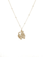 Year of the Tiger Necklace, gold plate