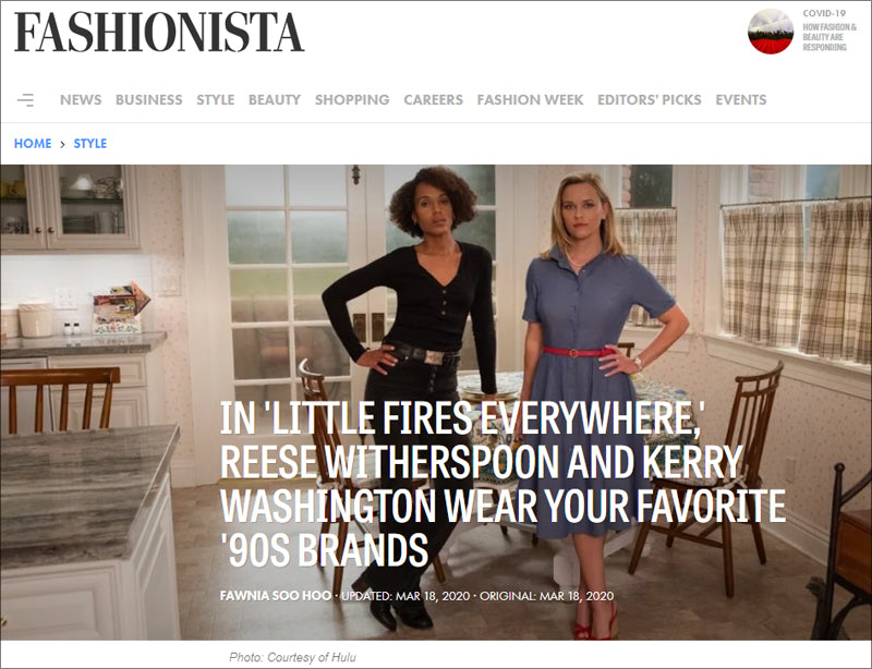 Fashionista.com - Little Fires Everywhere favorite 90's brands