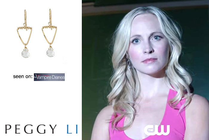 Gem Vee Earrings seen on The Vampire Diaires