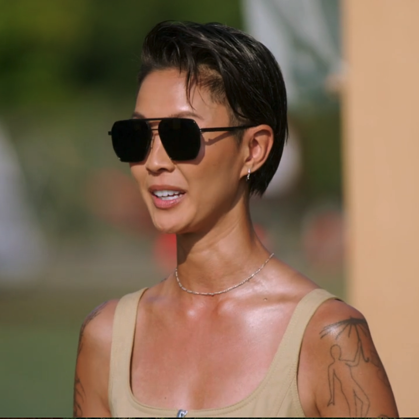 Kristen Kish Top Chef silver chain necklace