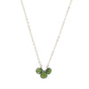 Three Stone Green Necklace