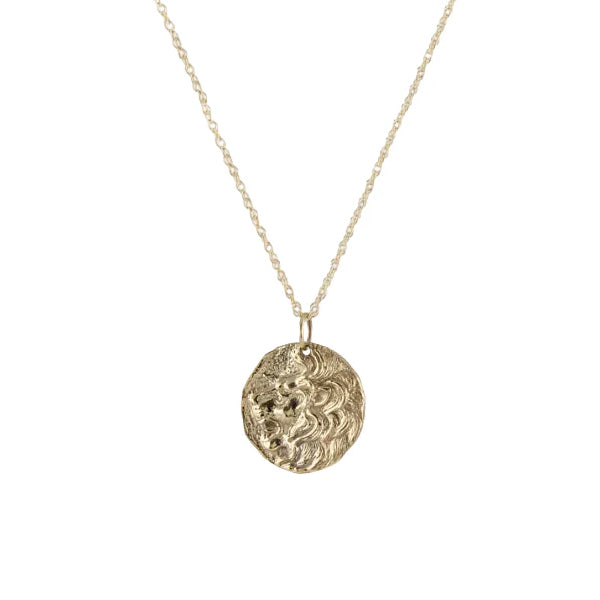 Ancient Coin Necklace, Lion