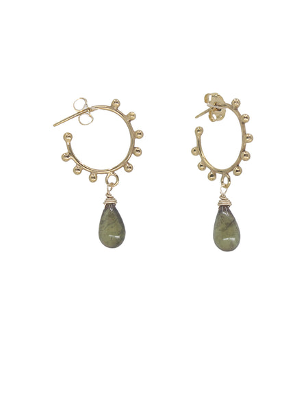 Dewdrop Hoop Earrings