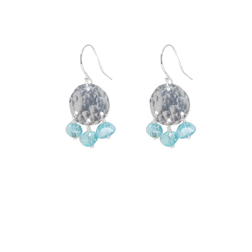 Apatite Disc Earrings