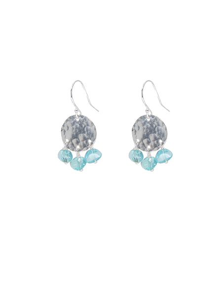 Apatite Disc Earrings