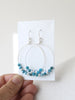 Apatite Hoop Earrings