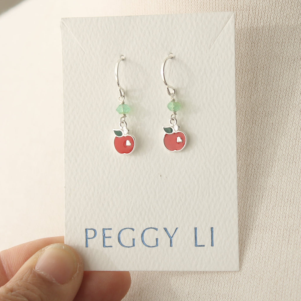 Apple Charm Earrings