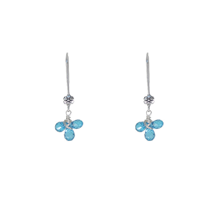 Electric Blue Bud Earrings