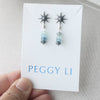Star Post Aquamarine Earrings