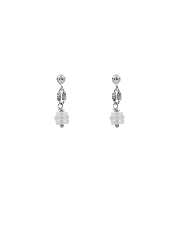 Baby Starburst Earrings Silver