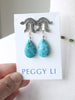 Bali Post Turquoise Drop Earrings