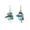 Blue Opal Stacked Earrings