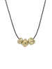 Brass 3-Bead Necklace