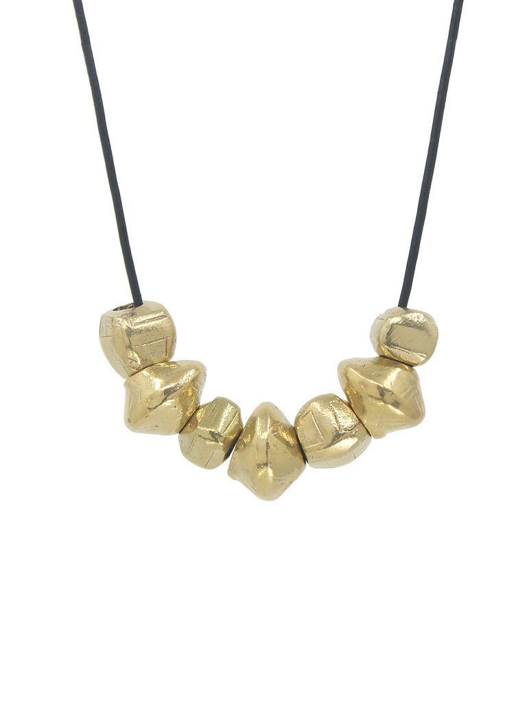 Brass 7-Beads Necklace