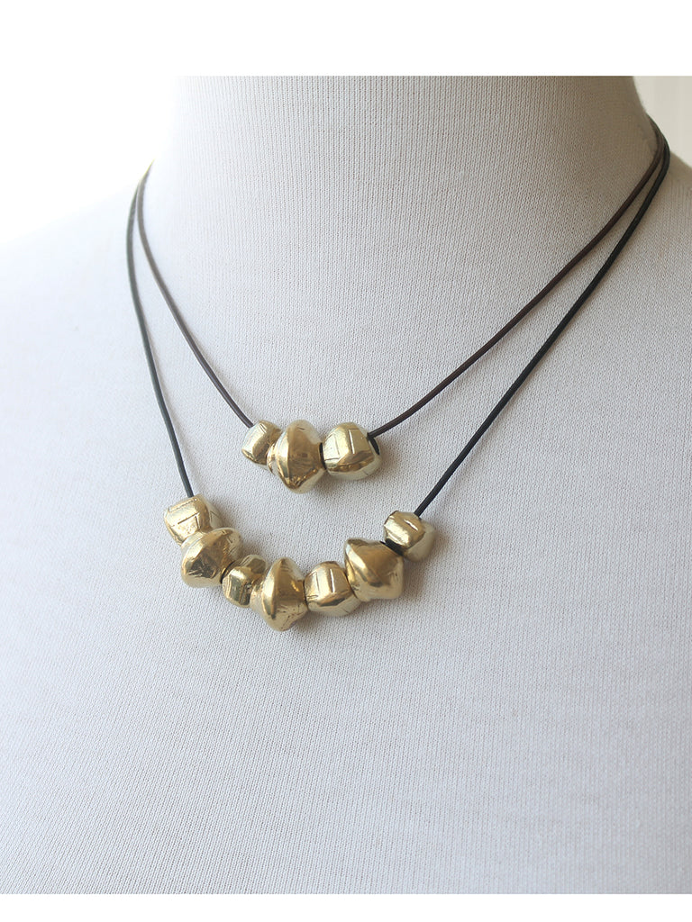 Tribal Brass Bead Necklaces