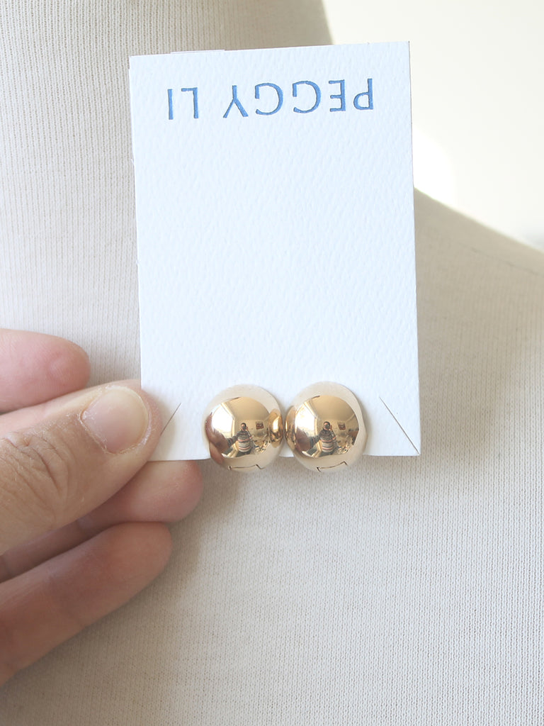 Bronze Sphere Earrings