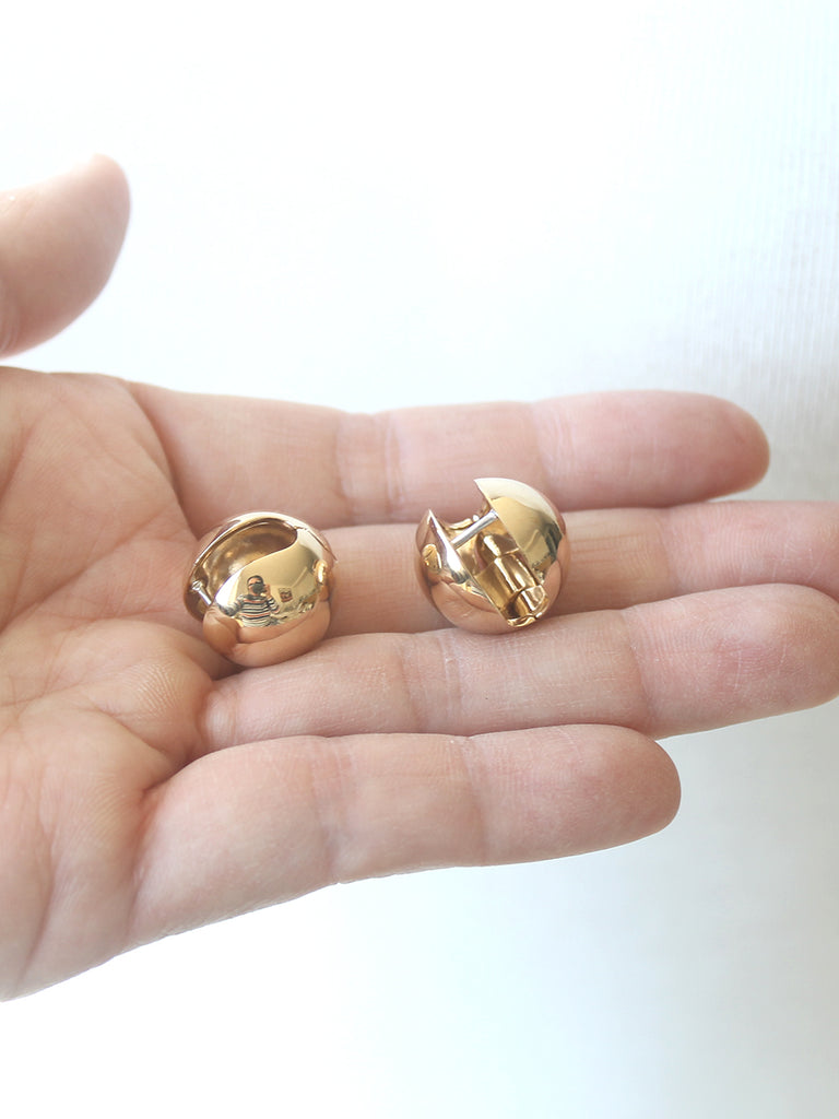 Bronze Sphere Earrings