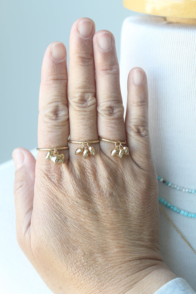 Dakota Hearts Ring, GP – Peggy Li Creations - Main Image