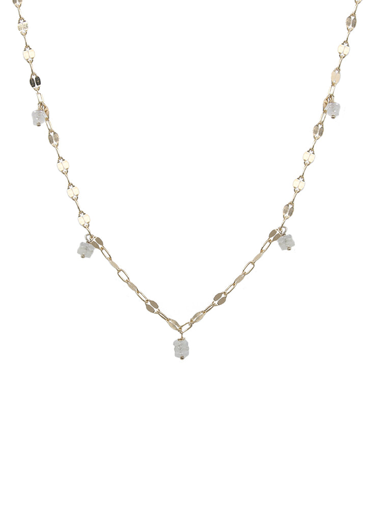 White Sapphire Stack Necklace