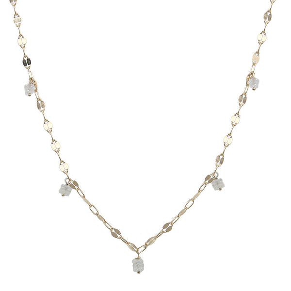 White Sapphire Stack Necklace