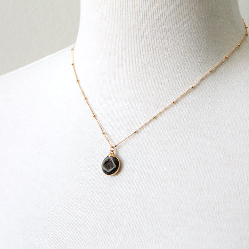 Drusy Dot Necklace
