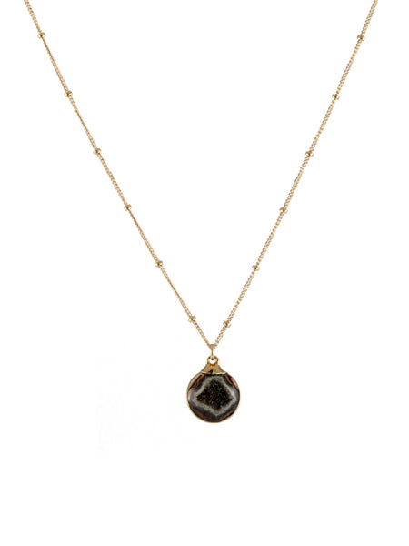 Druzy Dot Necklace