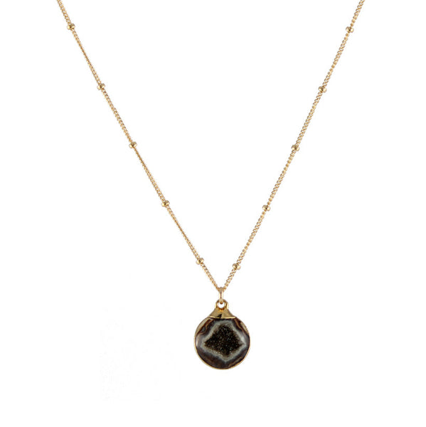 Druzy Dot Necklace